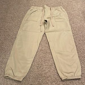 GAP, khaki soft denim, draw string